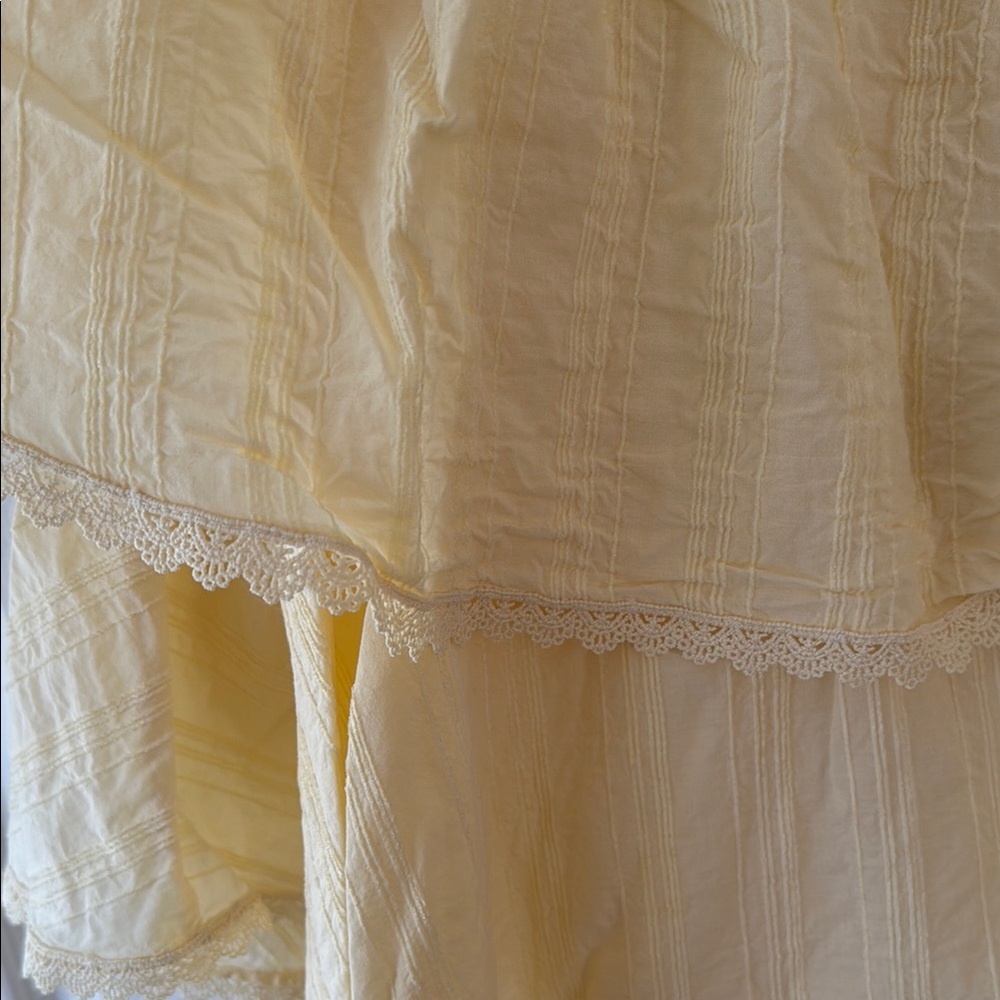Shabby Chic Yellow Ruffled Dress - Picture 2 of 7